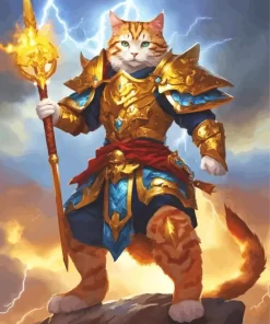 Fantasy Cat Artwork Diamond Painting