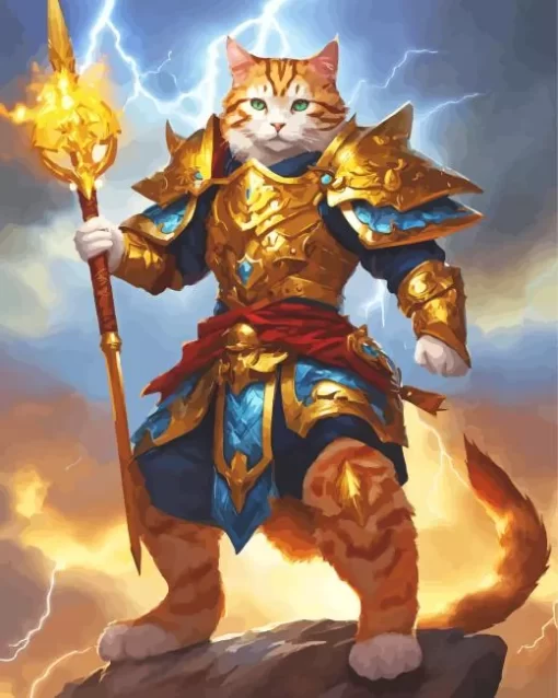 Fantasy Cat Artwork Diamond Painting