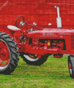 Farmall Red Tractor Diamond Painting