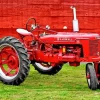 Farmall Red Tractor Diamond Painting