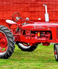 Farmall Red Tractor Diamond Painting