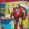 Fat Iron Man Diamond Painting