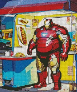 Fat Iron Man Diamond Painting