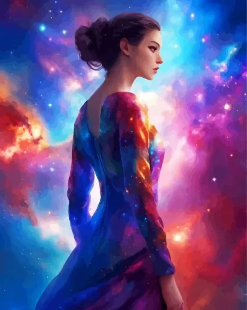 Galaxy Lady Art Diamond Painting