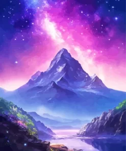 Galaxy Mountain Landscape Diamond Painting