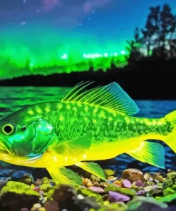 Green Fish Diamond Painting