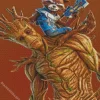 Groot In Fortnite Game Diamond Painting