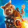 Groot Rocket Racoon Marvel Diamond Painting