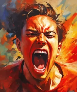 Man Screaming Diamond Painting