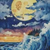 Midnight Great Wave Diamond Painting