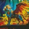 Mystical Tiger With Wings Diamond Painting