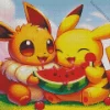 Pikachu And Eevee Diamond Painting