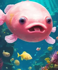 Pink Fish Diamond Painting