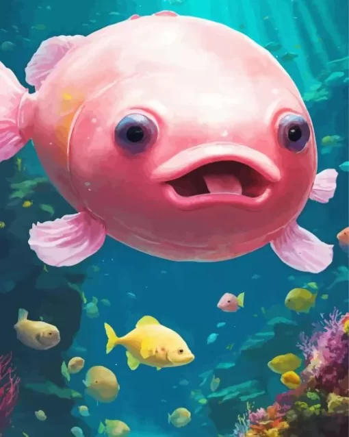 Pink Fish Diamond Painting