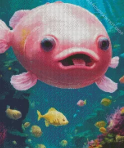 Pink Fish Diamond Painting