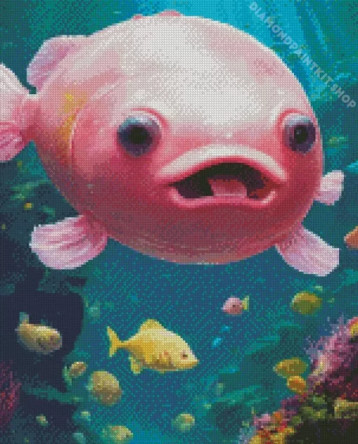 Pink Fish Diamond Painting