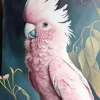 Pink Parrot Diamond Painting