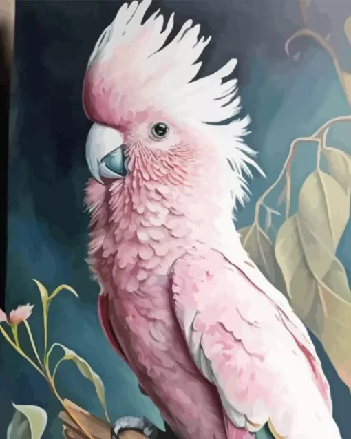 Pink Parrot Diamond Painting