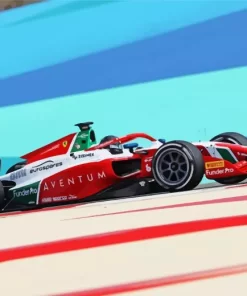 Red F2 Car Diamond Painting