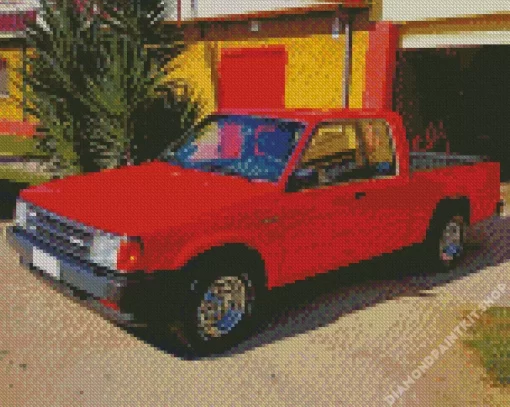 Red Mazda B2200 Diamond Painting