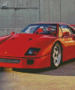 Red Vintage Ferrari Diamond Painting