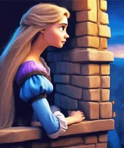 Sad Rapunzel Princess Diamond Painting