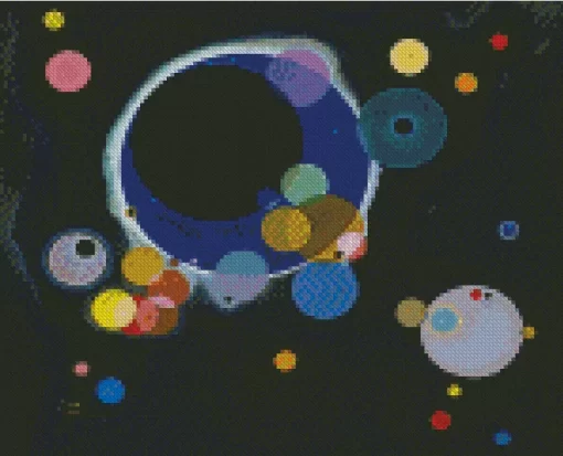 Several Circles By Wassily Kandinsky Diamond Painting