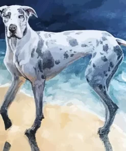 Speckled Great Dane Art Diamond Painting