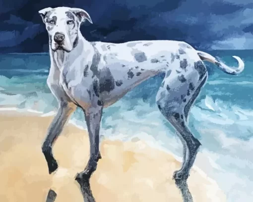 Speckled Great Dane Art Diamond Painting