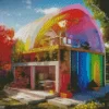 Spring Rainbow House Diamond Painting