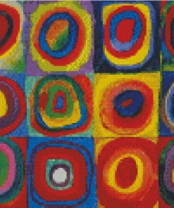 Squares With Concentric Circles Diamond Painting