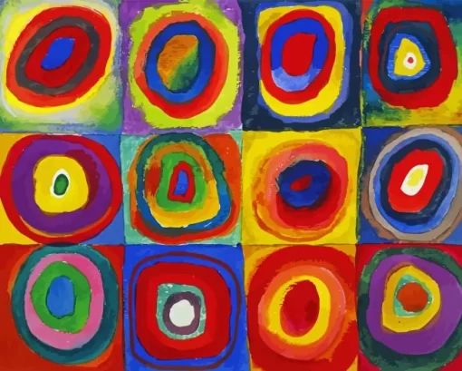 Squares With Concentric Circles Diamond Painting