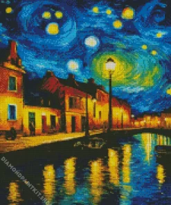 Starry Night City Van Gogh Diamond Painting