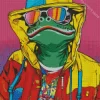 Stylish Funky Frog Diamond Painting