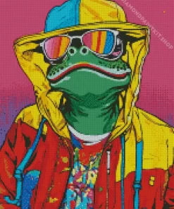 Stylish Funky Frog Diamond Painting