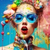 Sugar Candy Girl Art Diamond Painting