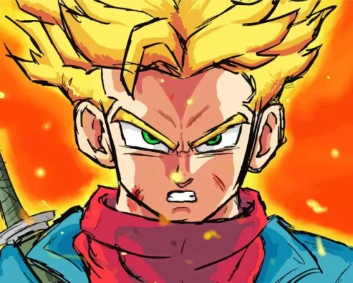 Super Saiyan Trunks Diamond Painting