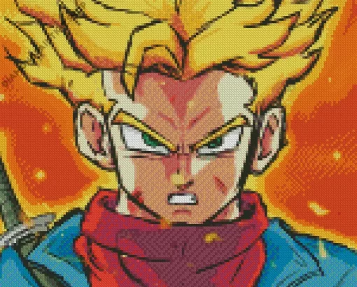 Super Saiyan Trunks Diamond Painting