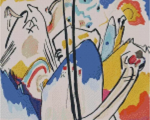 The Blue Rider By Wassily Kandinsky Diamond Painting