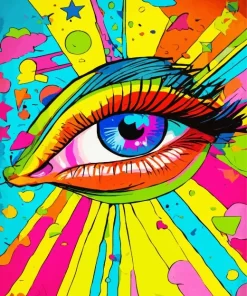 Trippy Eye Pop Art Diamond Painting