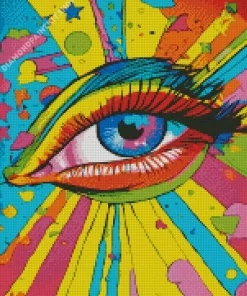 Trippy Eye Pop Art Diamond Painting