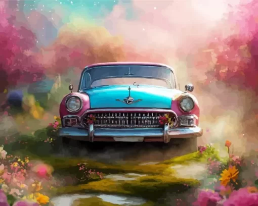 Vintage Funky Car Diamond Painting