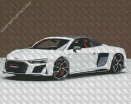 White Audi I8 Diamond Painting