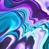 Abstract Blue And Purple Diamond Painting