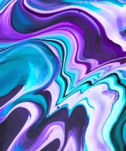 Abstract Blue And Purple Diamond Painting