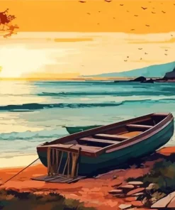 Animation Boat Diamond Painting