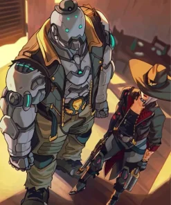 Ashe And Bob From Overwatch Diamond Painting