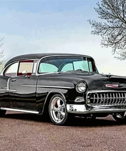 Black 57 Chevy Car Diamond Painting