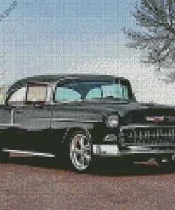 Black 57 Chevy Car Diamond Painting