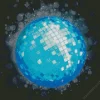 Blue Disco Ball Diamond Painting